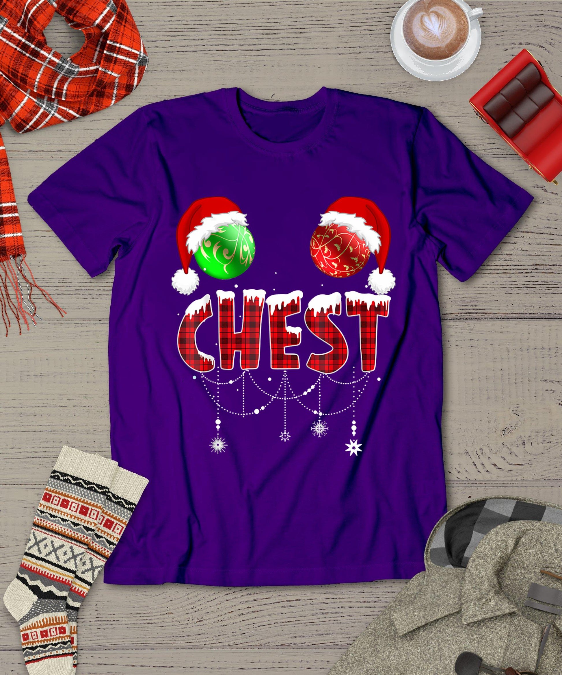 Chest Nuts Christmas Shirt Funny Matching Couple Chestnuts T-Shirt