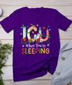 Icu When You're Sleeping Funny Icu Nurse Christmas Nursing T-Shirt