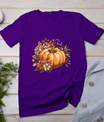 Fall Shirt Women Vintage Pumpkin Autumn Graphic Thanksgiving T-Shirt