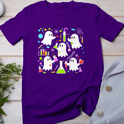 Ghost Science Teacher Chemistry Laboratory Halloween T-Shirt