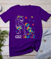 Gigi Saurus Autism Awareness Autistic Dinosaur Family T-Shirt