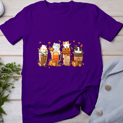 Pumpkin Spice Latte Costume For Cats Lover Cute Autumn Fall T-Shirt
