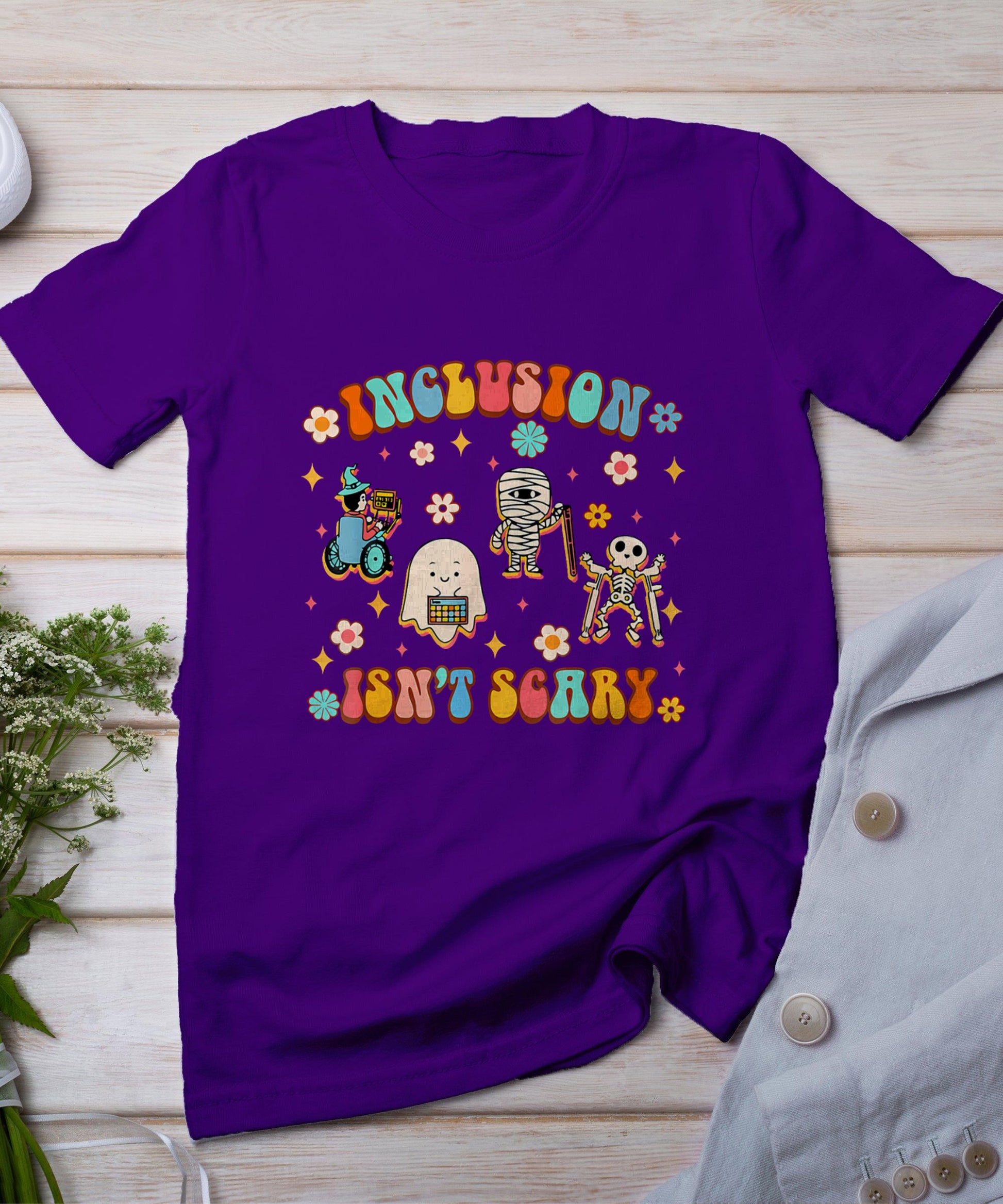 Inclusion Isn't Scary Slp Halloween Sped Teacher T-Shirt