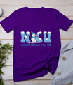 Winter Nicu Nurse Xmas Snowman Neonatal Intensive Care Unit T-Shirt