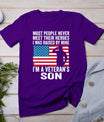 American Proud Veteran Son Veterans Day Memorial Day T-Shirt