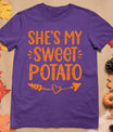 Thanksgiving Matching Couples She's My Sweet Potato I Yam T-Shirt