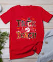 Fall Holiday Themed Thanksgiving Halloween Teacher Trick Or T-Shirt