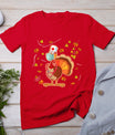 Thanksgiving Scrub Tops Women Turkey Nurse Holiday Nursing T-Shirt