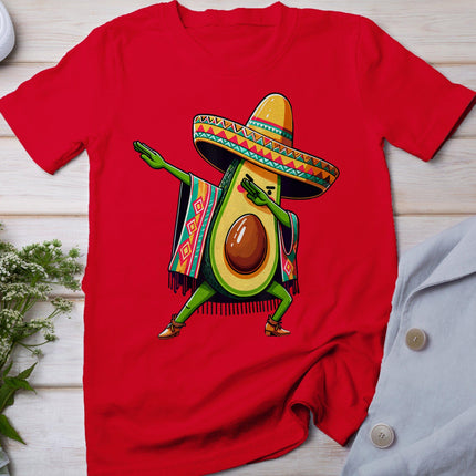 Dabbing Avocado Mexican Poncho Cinco De Mayo T-Shirt