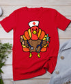 Nurse Turkey Thanksgiving Scrub Top For Nurses Fall Women T-Shirt