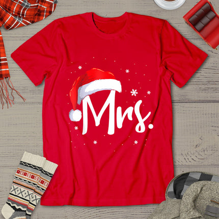 Mr And Mrs Claus Couples Matching Christmas Pajamas Santa T-Shirt