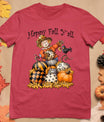 Scarecrow Happy Fall Y'All Pumpkin Thanksgiving Halloween T-Shirt