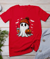 Cute Halloween Ghost Drink Pumpkin T-Shirt