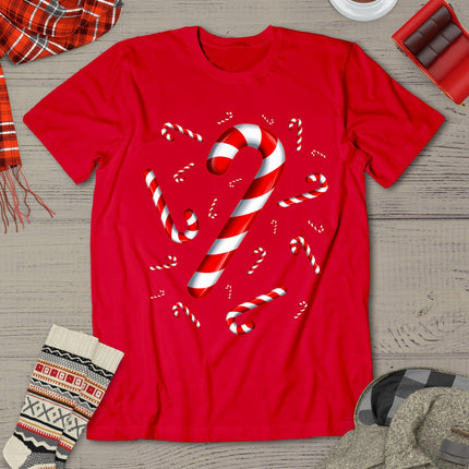 Candy Cane Merry And Bright Red And White Candy Costume T-Shirt