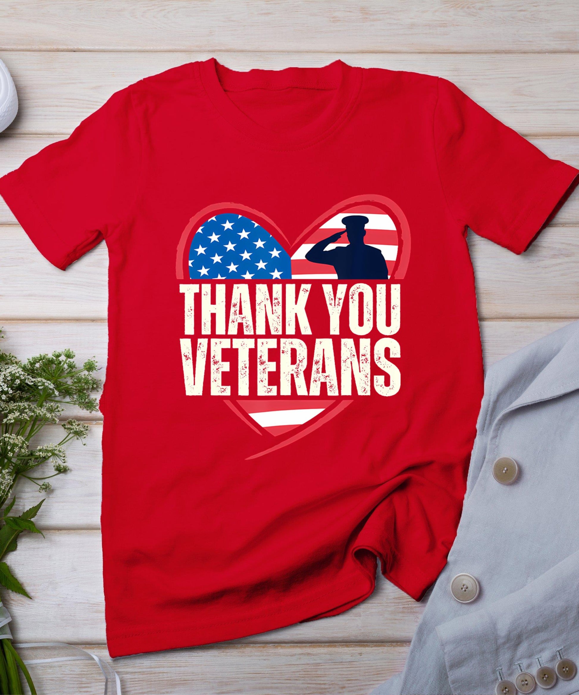 Thank You Veterans Day Memorial Day Partiotic Military Usa T-Shirt