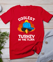 Coolest Turkey - Thanksgiving Toddler Kids Girls Boys Turkey T-Shirt