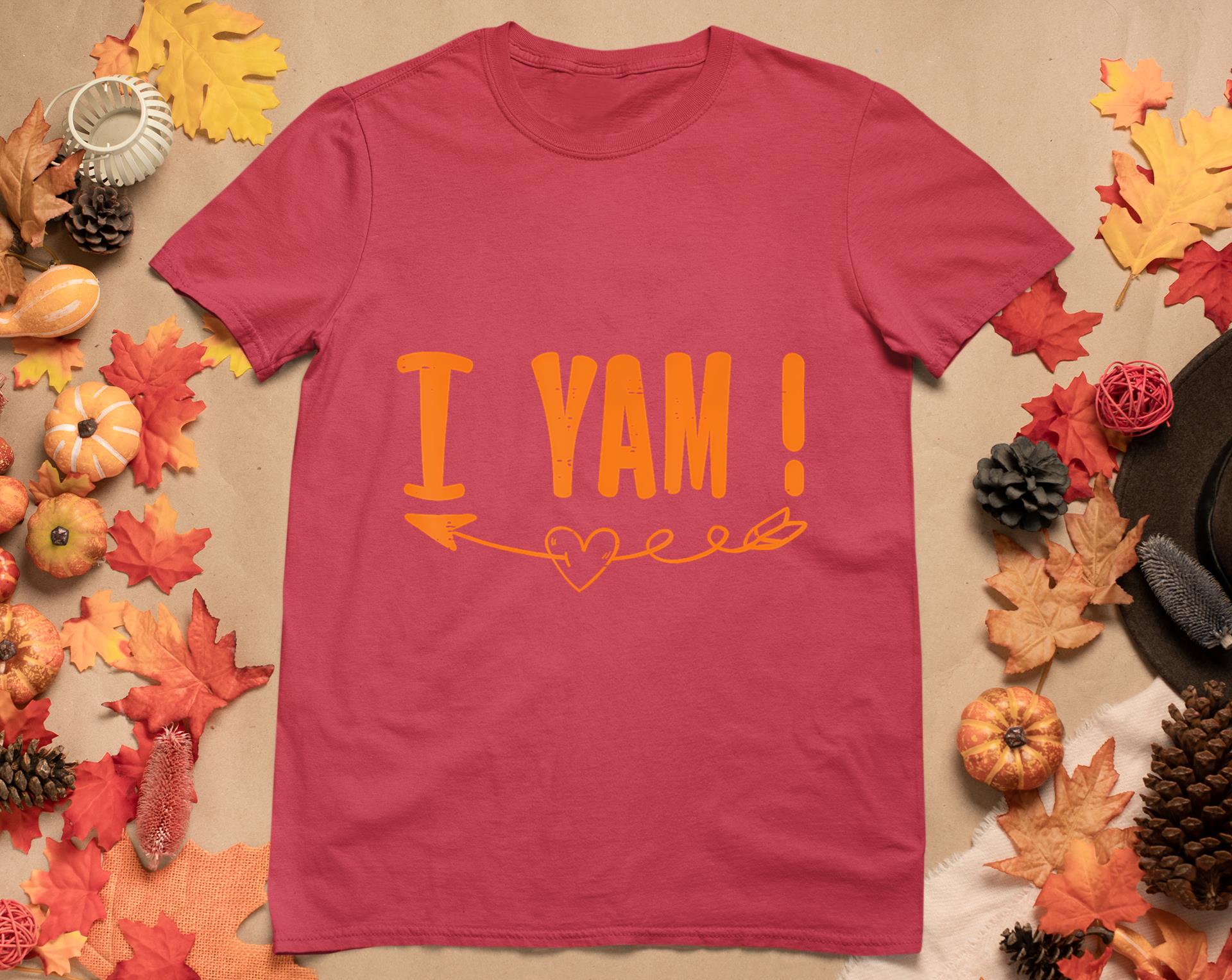 Thanksgiving Matching Couple She's My Sweet Potato I Yam T-Shirt