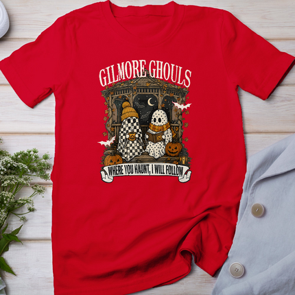 Gilmore Ghouls Where You Haunt I Will Follow Halloween Books T-Shirt