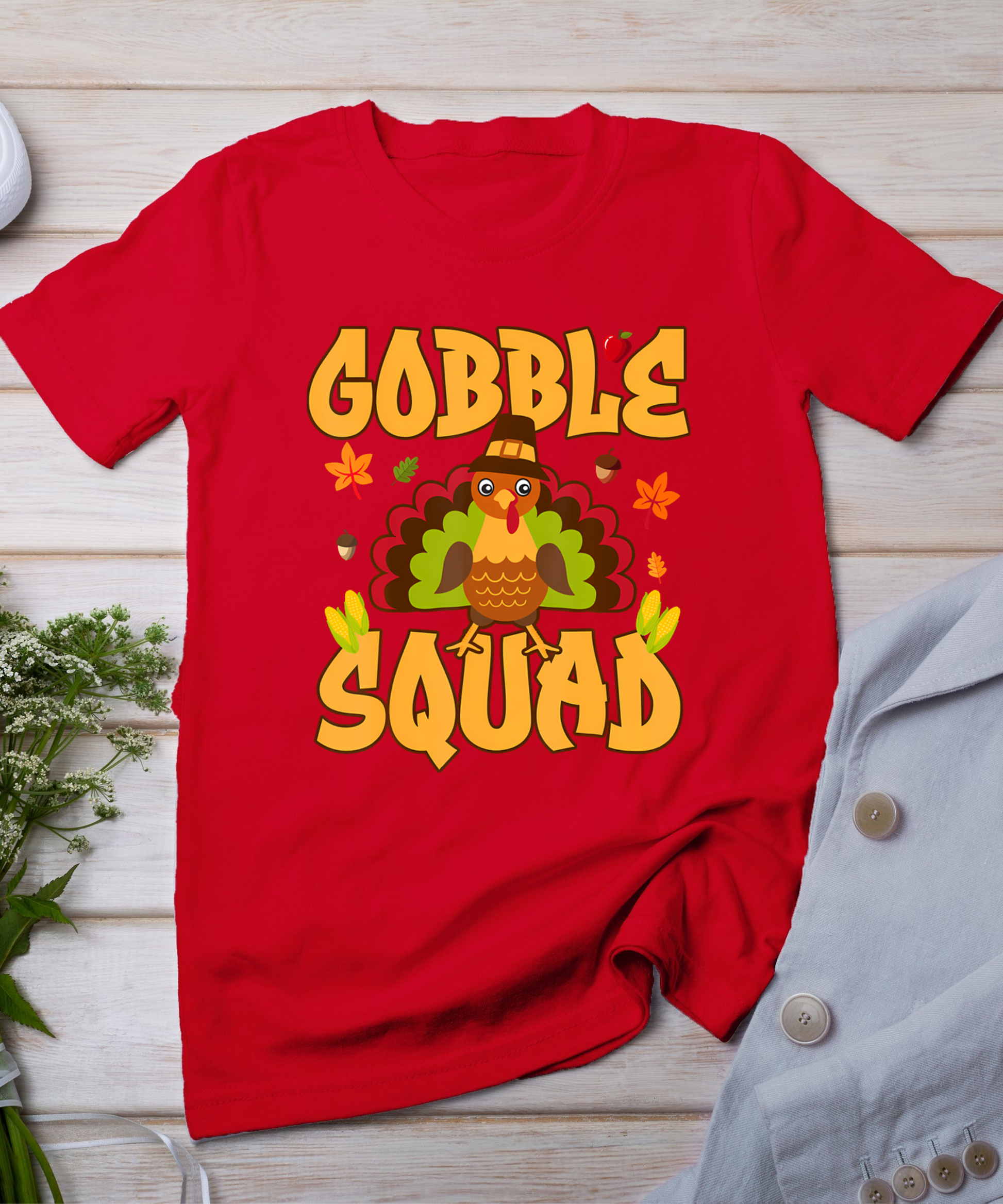 Gobble Squad Turkey Design - Gobble Squad T-Shirt