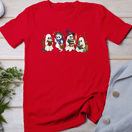 Halloween Ghosts Boo Reading Book Book Lover Bookworm Women T-Shirt