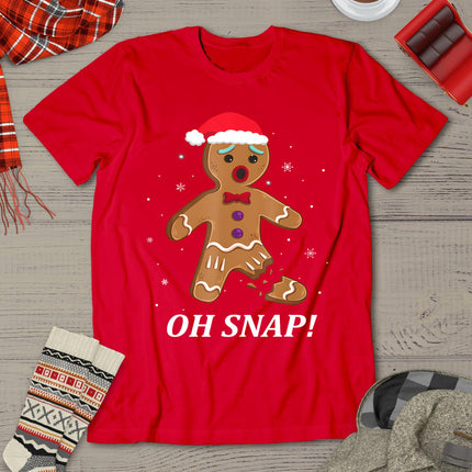 Gingerbread Man Oh Snap Christmas Cookie Costume Baking Team T-Shirt