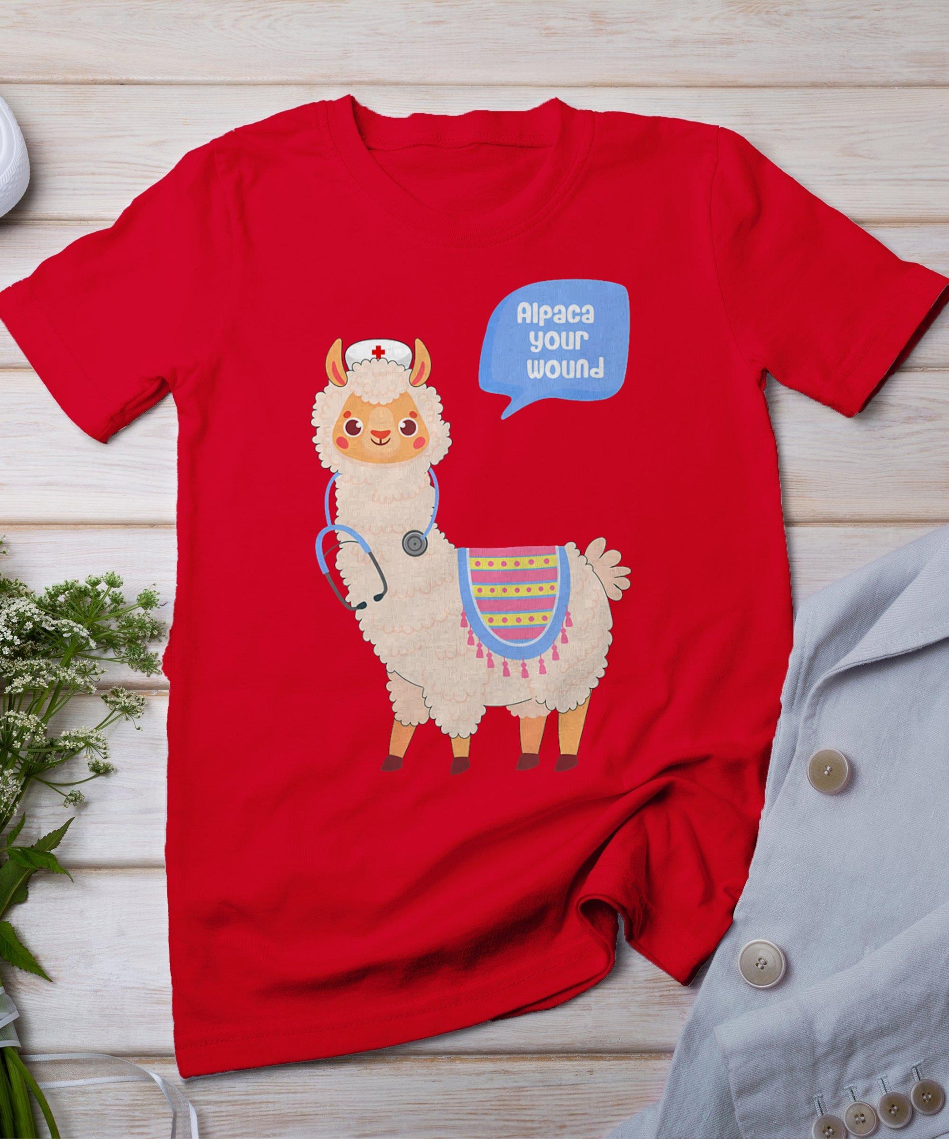 Alpaca Your Wound Cute Llama Wound Care Nurse Gift T-Shirt