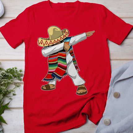Mexican Sombrero Poncho Dabbing T-Shirt