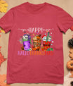 Happy Hallothanksmas Halloween Thanksgiving Christmas T-Shirt