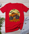 Monster Truck Halloween Jack O Lantern Moon Pumpkin T-Shirt