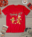 Funny Christmas Nurse Did You Try Icing It Gingerbread Man T-Shirt