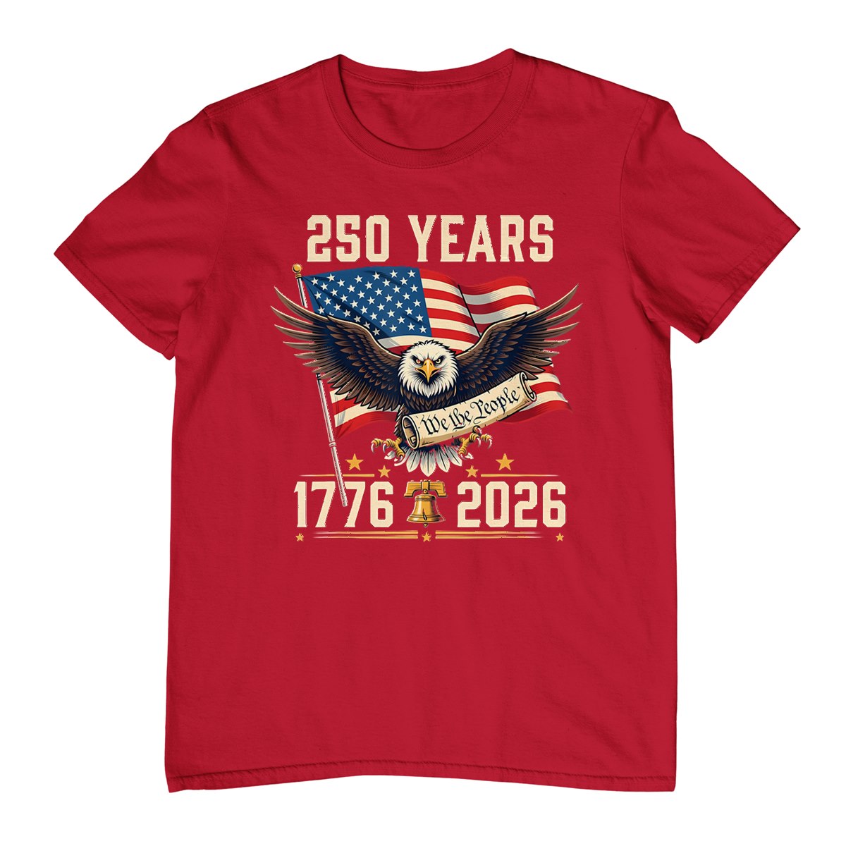 250 Anniversary Usa Patriotic Eagle 250th 4th Of July 2026 T-Shirt