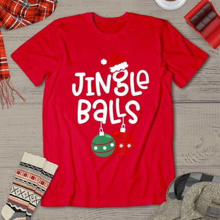 Jingle Balls Tinsel Tits Funny Matching Couple Chestnuts T-Shirt