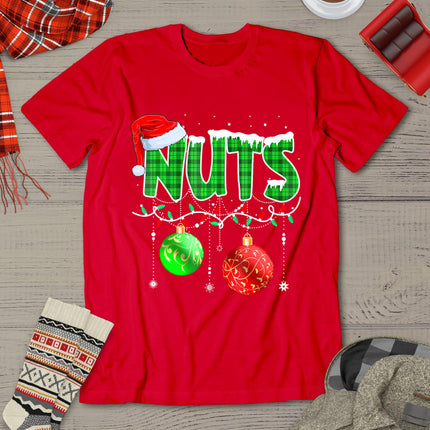 Chestnuts Matching Family Funny Chest Nuts Christmas Couples T-Shirt