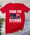 Thank You Veterans Day Memorial Day Partiotic Military Usa T-Shirt