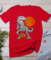 Halloween Dinosaur Skeleton T Rex Scary Pumpkin Moon T-Shirt