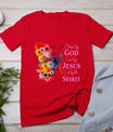 Blessed By God - Loved By Jesus Butterfly T-Shirt