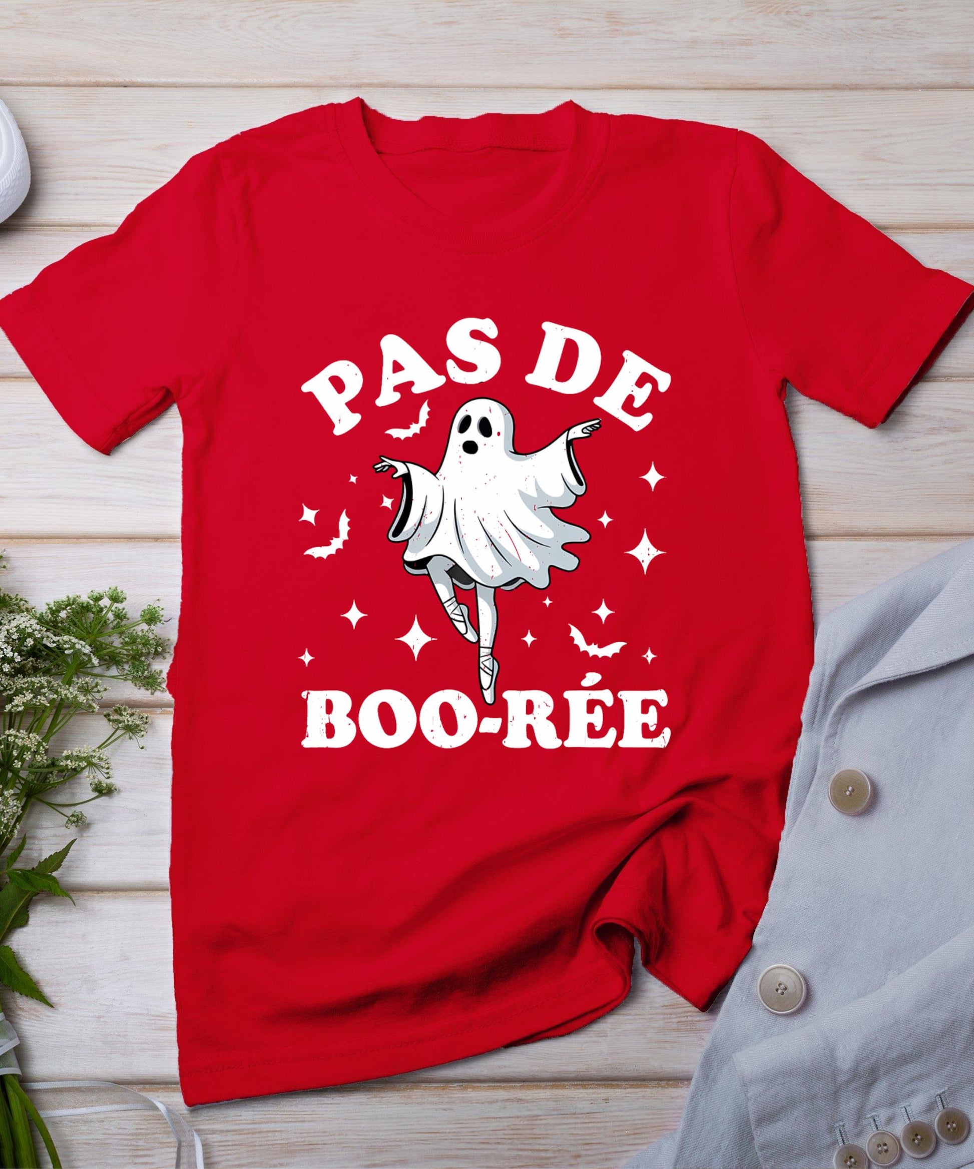 Halloween Dance Teacher Pas De Boo-Re Dancing Ghost Ballet T-Shirt