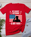 Veterans Day Military My Favorite Veteran Is My Papa Kids T-Shirt