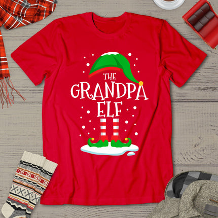 The Grandpa Elf Christmas Family Matching Xmas Group Funny T-Shirt