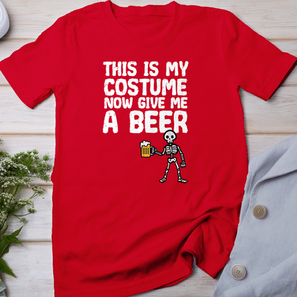 Halloween This Is My Costume Give Me Funny Skeleton Dad Men T-Shirt