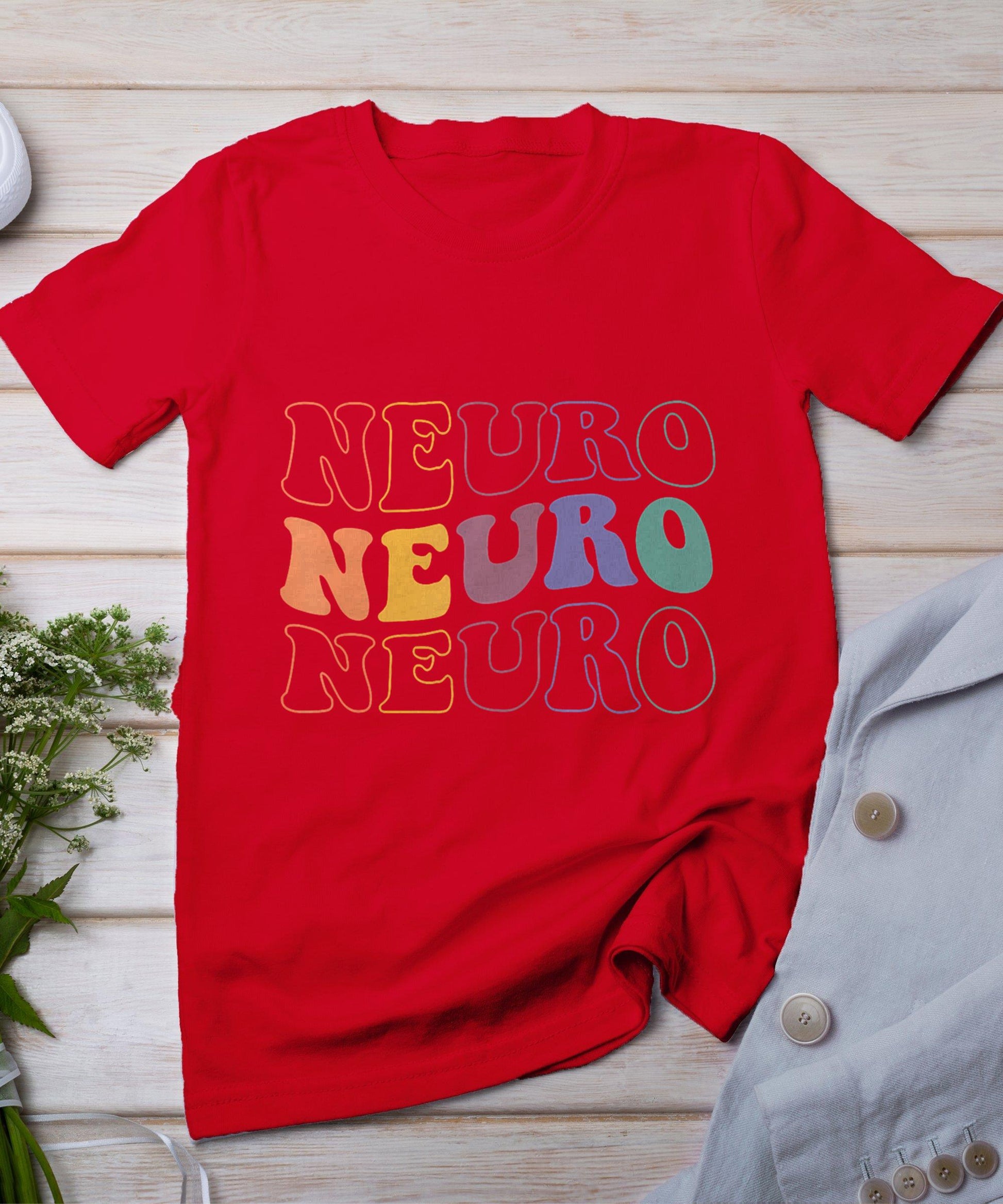 Groovy Neuro Trauma Icu Nurse Neurology Nurse Neuroscience T-Shirt