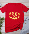 Bruh Jack O Lantern Halloween Costume Pumpkin Face Candy Kid T-Shirt