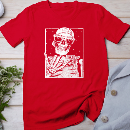 Skeleton Rock Hand Halloween Costume Cool Rock Music Rocker T-Shirt