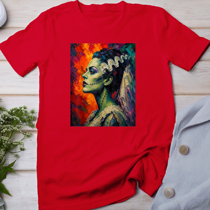 Bride and Frankenstein The Lover Halloween Matching Couple T-Shirt