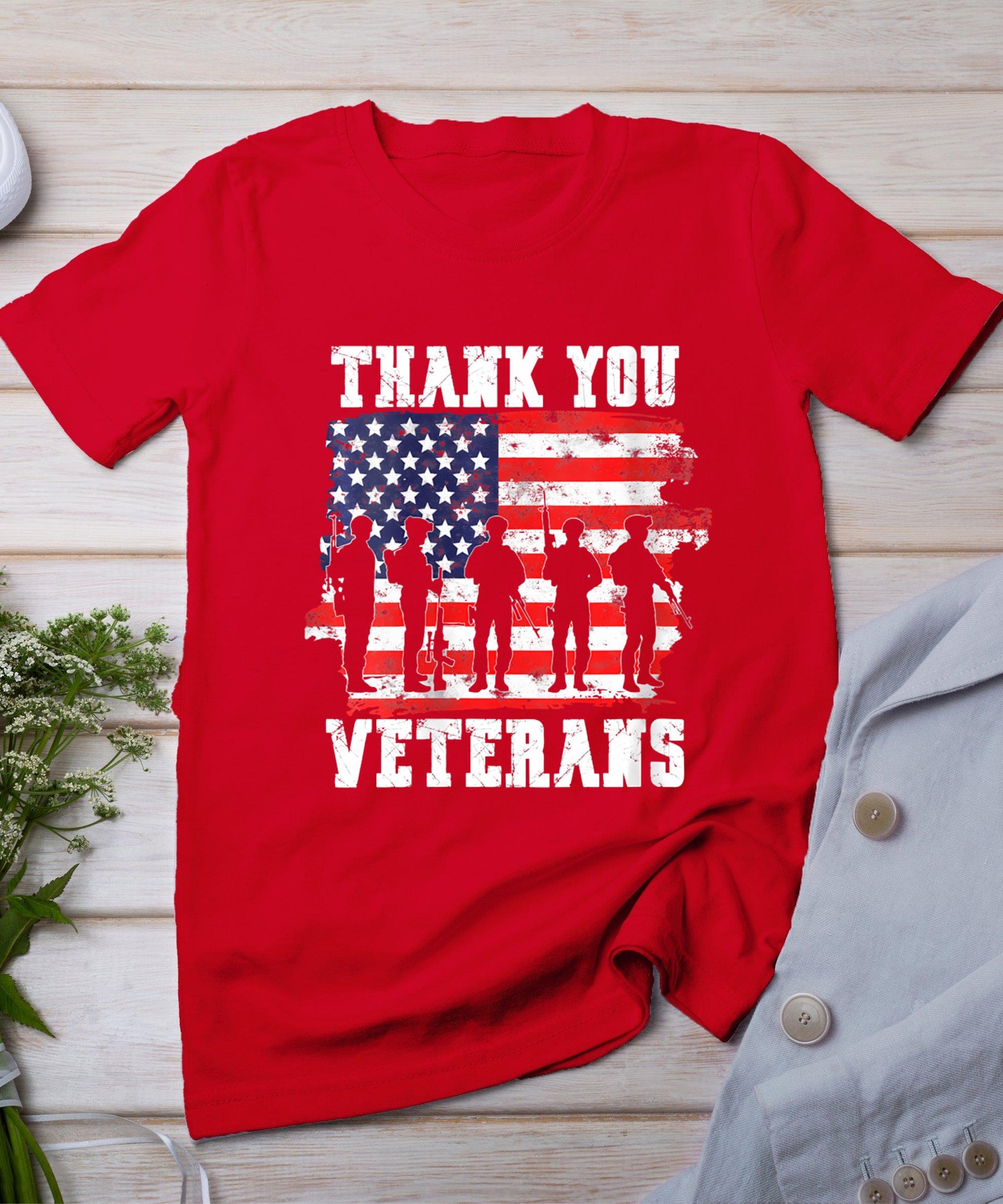 Womens Thank You Veterans For Veterans Day T-Shirt