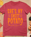 Thanksgiving Matching Couple She's My Sweet Potato I Yam T-Shirt