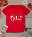 Fa (La)8 Funny Christmas Santa Fa La Math Teacher Student T-Shirt