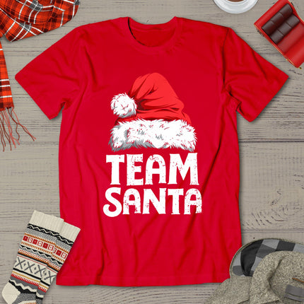 Team Santa Christmas Squad Family Matching Pajamas Boys Men T-Shirt