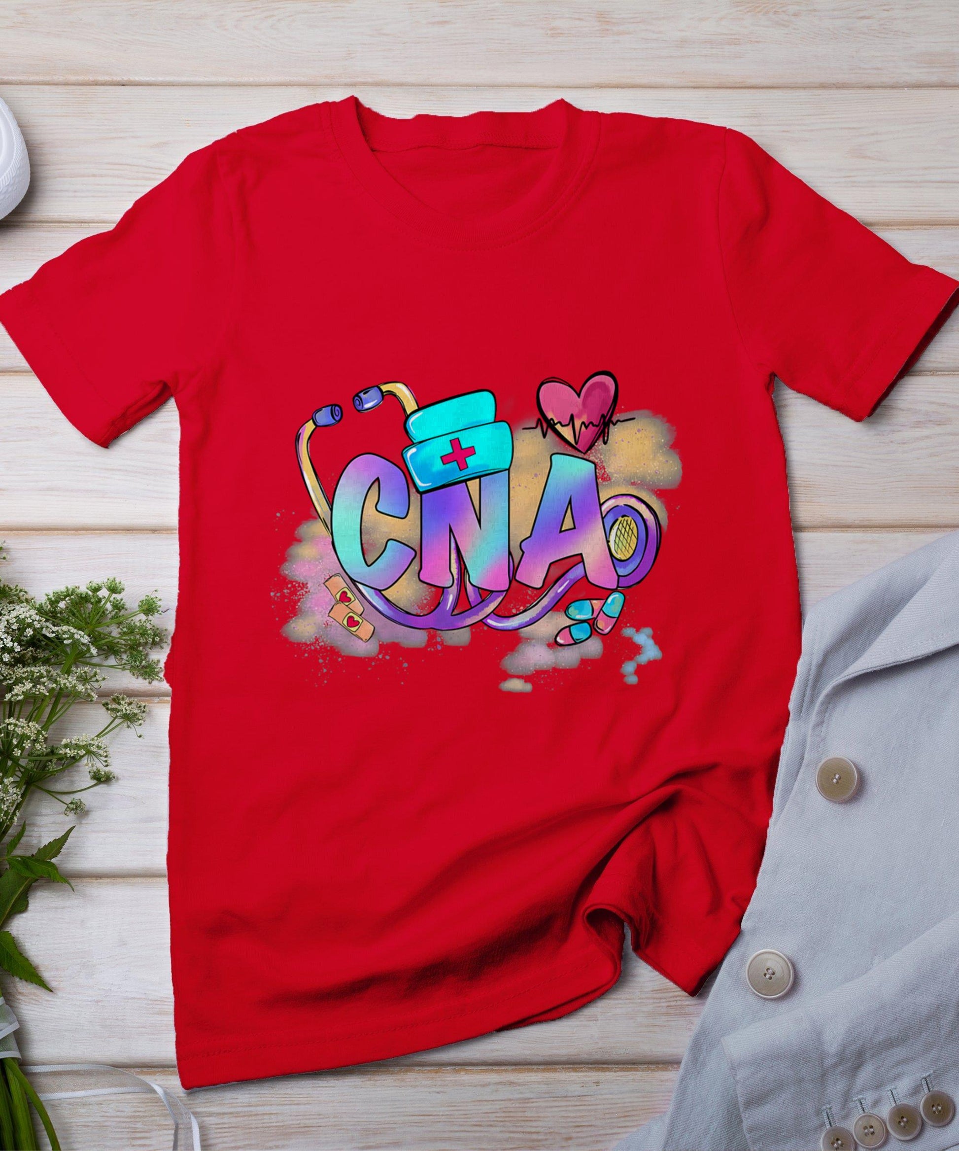 Tie Dye Cna Cute Nurse Day Cna Rn Nurse Week Gifts Nursing T-Shirt