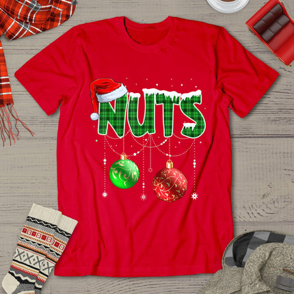 Chestnuts Matching Family Funny Chest Nuts Christmas Couples T-Shirt